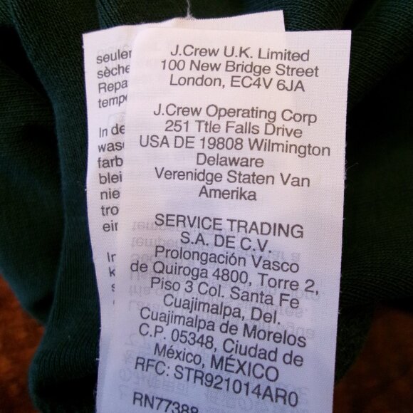 J.Crew factory fine-rib scoopneck tee top set of 3 (gold, rust, green), xl - Picture 4 of 4